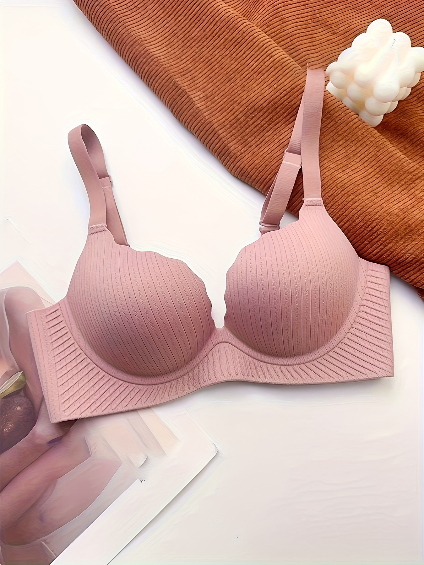 Thickened Bra for Small Bust w - Wirefree Bra Comfort ulasan dan harga