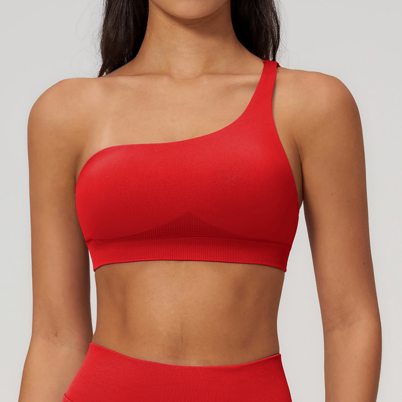 Spring Single-Shoulder Sporty  - Sports Bra Racerback ulasan dan harga