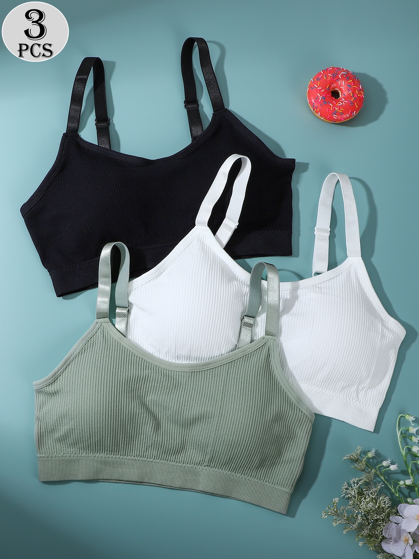 3-Pack - Women's Sports Bra -  - Underwire Bra Padded ulasan dan harga