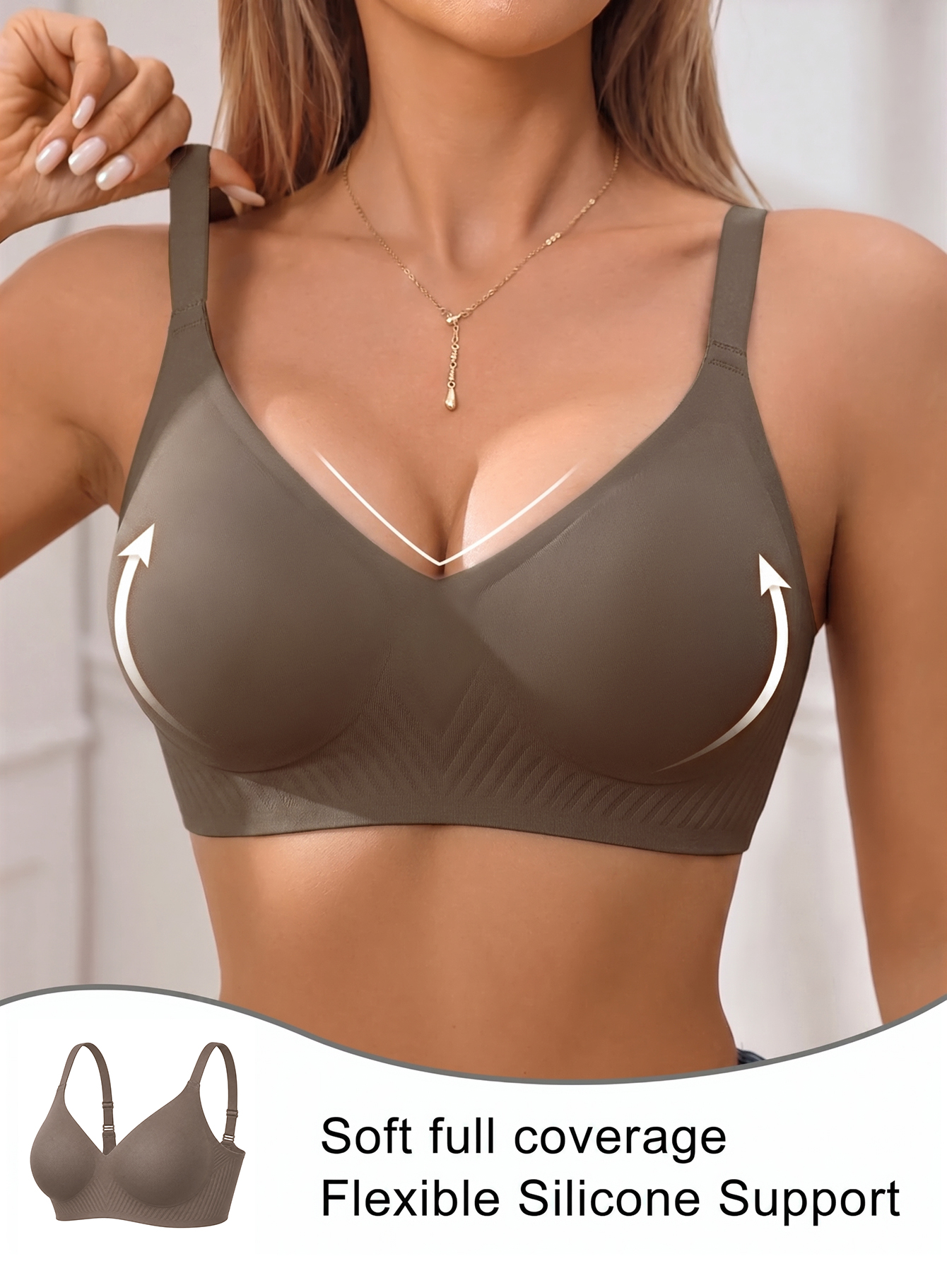Full Coverage Push Up Jelly Su - Wirefree Bra Comfort ulasan dan harga