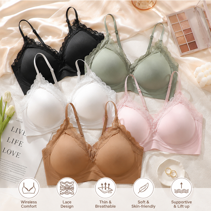 Wire Free Seamless Bralette fo - Sleep Bra Bralette ulasan dan harga