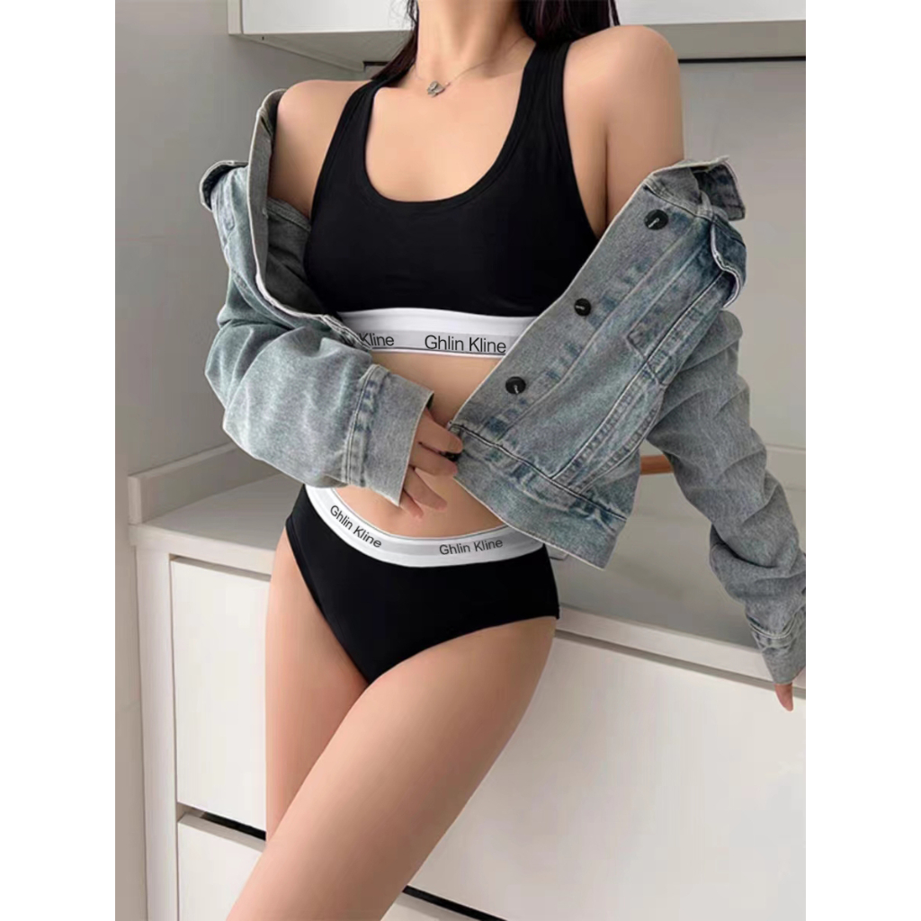 2PCS Ghlin Kline Underwear wit - Cotton Bra Everyday ulasan dan harga