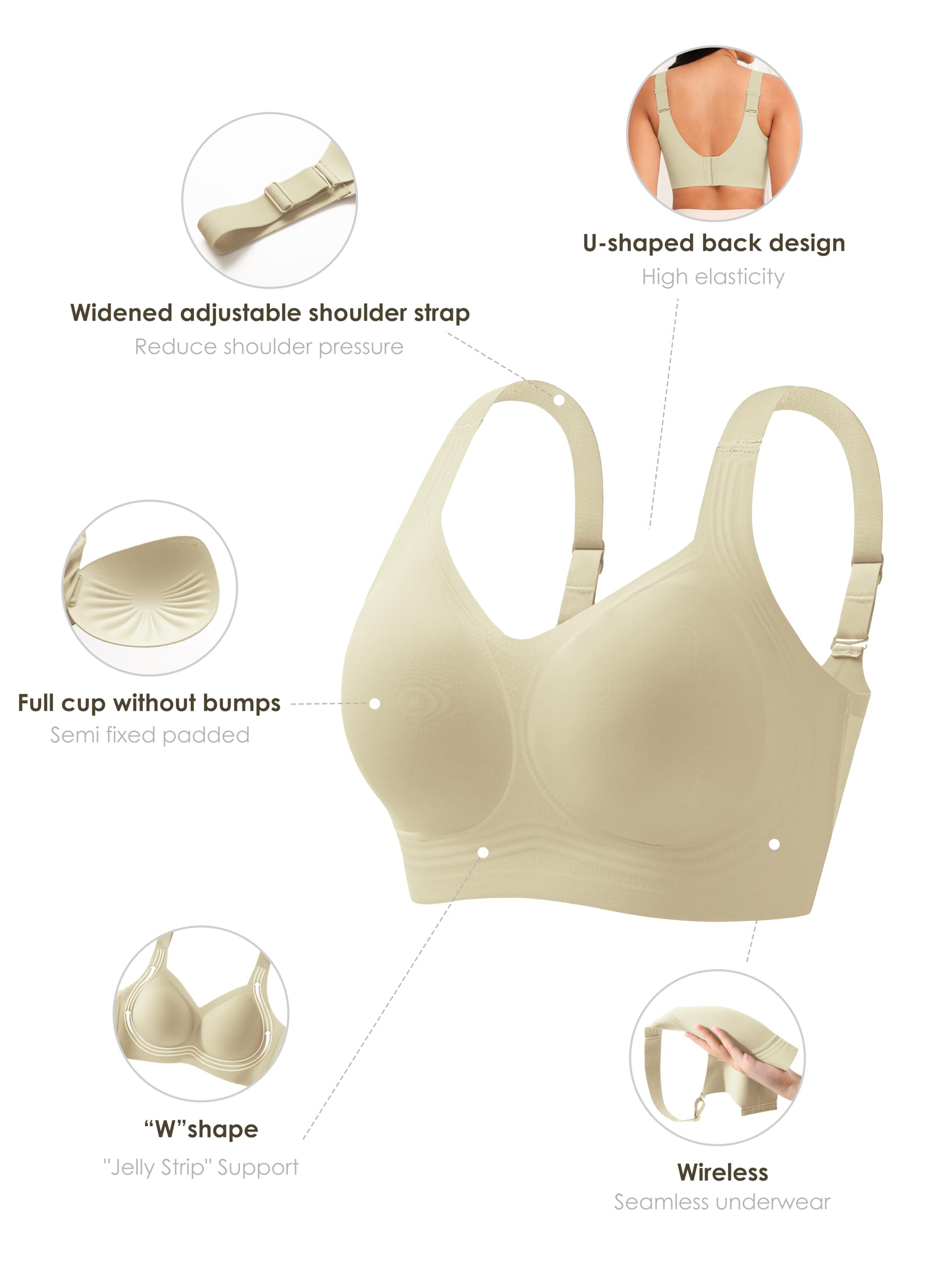 Women Wirefree Bras for Women  - Wirefree Bra Comfort ulasan dan harga