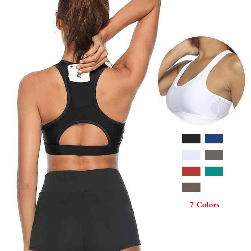 Women Workout Tank Top Gym Str - Underwire Bra Padded ulasan dan harga
