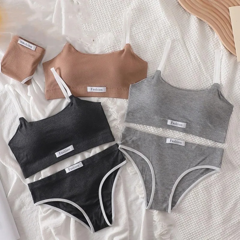 Women Cotton Seamless Bras Set - Cotton Bra Everyday ulasan dan harga