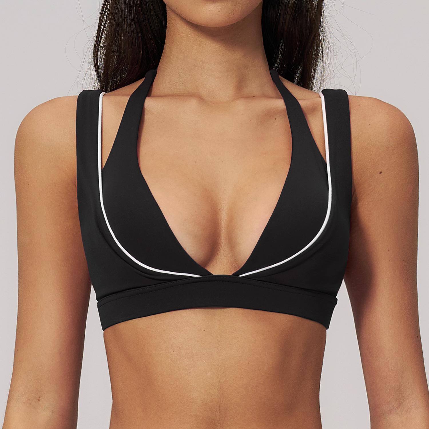 Yoga Underwear Women Sports Br - Plunge Bra Push Up ulasan dan harga