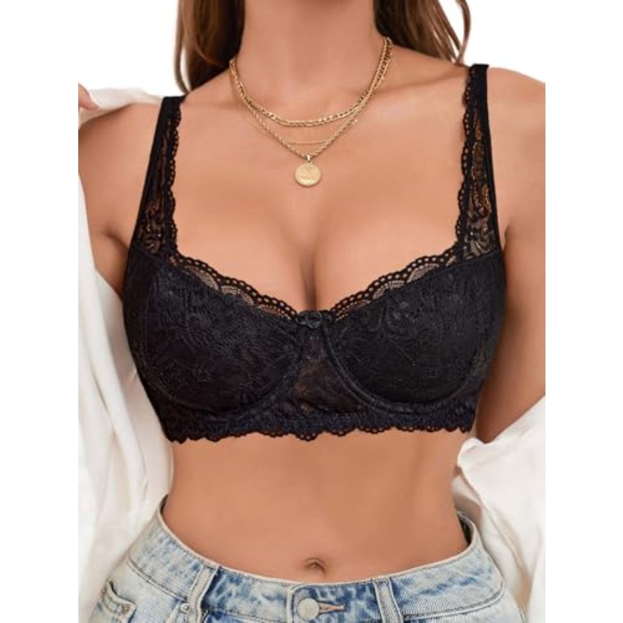 Avidlove Lace Bralettes for Wo - Demi Bra Balconette ulasan dan harga